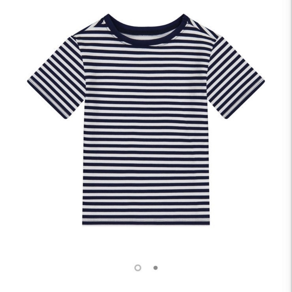 Andy & Evan boys shirt striped blue white shirt size 10/12 - NEW